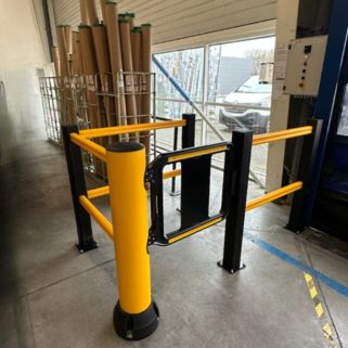 Pose - Barrière à mémoire de forme